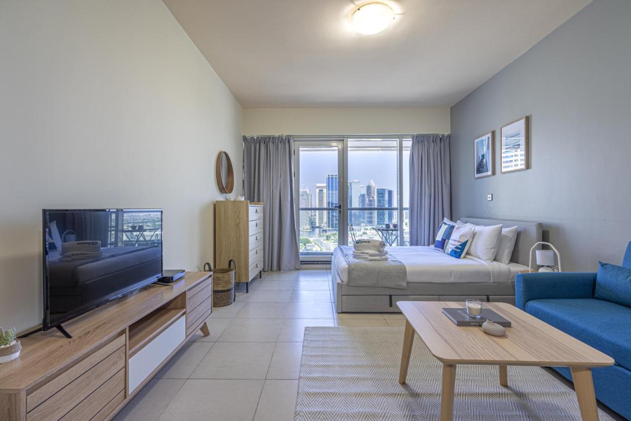 Higuests - Modern Studio With Incredible City Skyline View Dubai Eksteriør billede